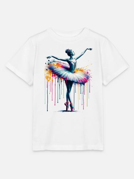 Balletttänzerin mit Tutu - Stanley/Stella Kinder T-Shirt MINI CREATOR - Weiß