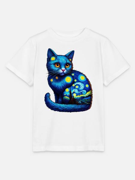 Katze - Stanley/Stella Kinder T-Shirt MINI CREATOR - Weiß