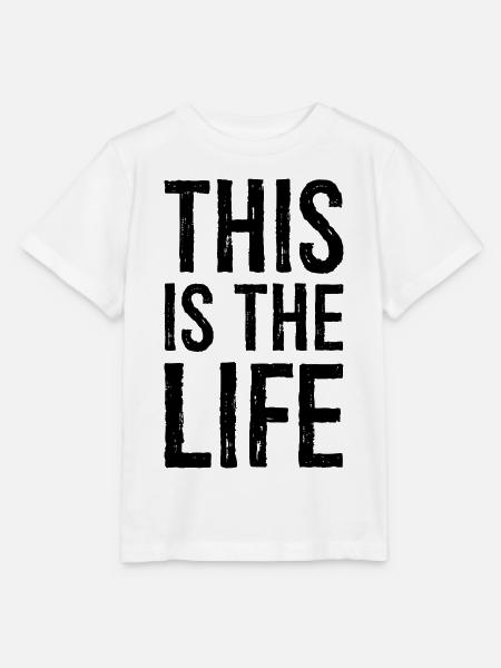 Das ist das Leben - Stanley/Stella Kinder T-Shirt MINI CREATOR  - Weiß