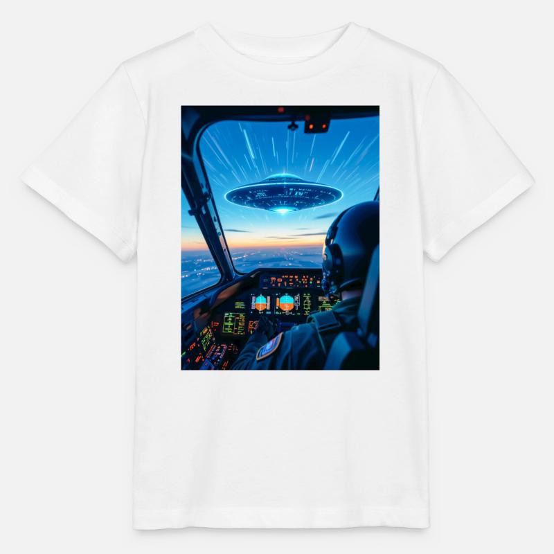 UFO Cockpit – Blick ins Unbekannte - Stanley/Stella Kinder T-Shirt MINI CREATOR  - Weiß