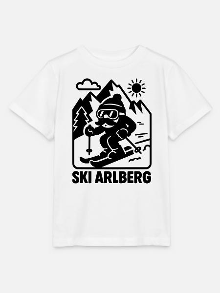 ski arlberg - Stanley/Stella Kinder T-Shirt MINI CREATOR - Weiß