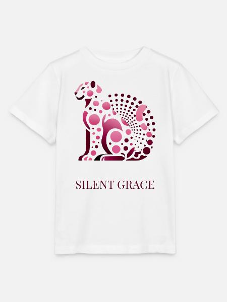 Silent Grace  elegante Katze - Stanley/Stella Kinder T-Shirt MINI CREATOR  - Weiß
