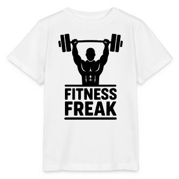 Fitness Freak Silhouette - Stanley/Stella MINI CREATOR Kids’ T-Shirt - white - Front - Maike (125cm)