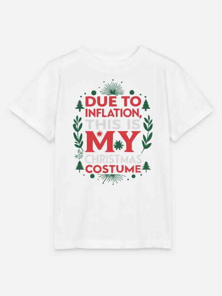 Inflation-Weihnachtskostüm - Stanley/Stella Kinder T-Shirt MINI CREATOR  - Weiß