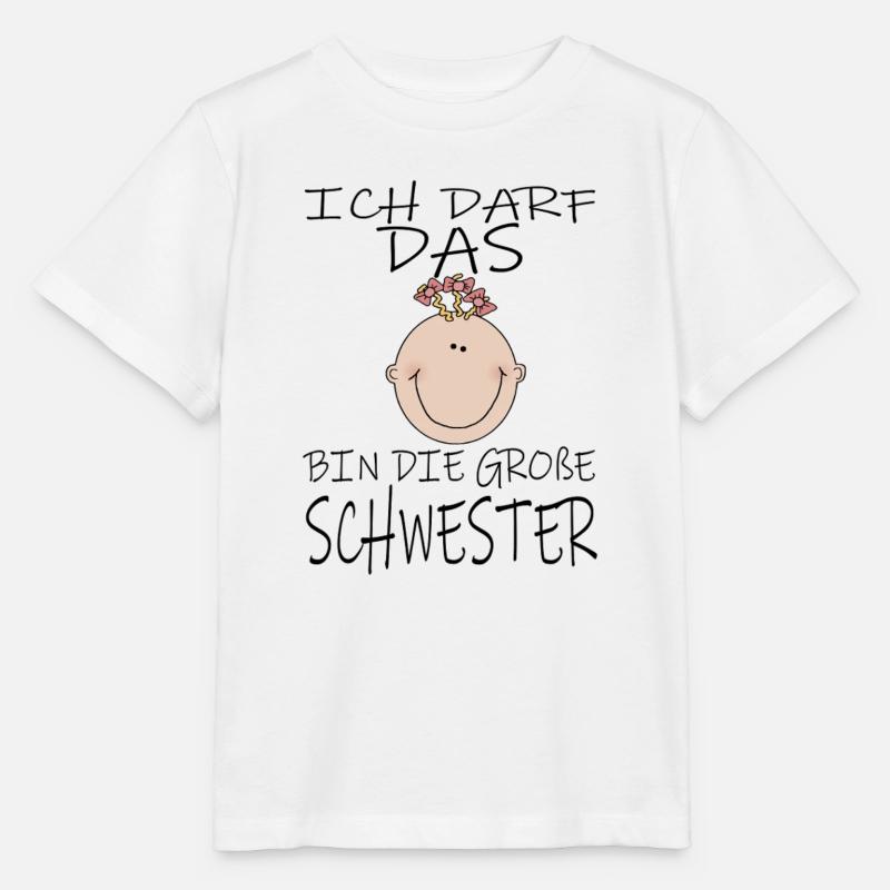 Darf das bin die Große Schwester - Stanley/Stella Kinder T-Shirt MINI CREATOR  - Weiß