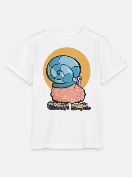 Gehirnschnecke - Stanley/Stella Kinder T-Shirt MINI CREATOR  - Weiß