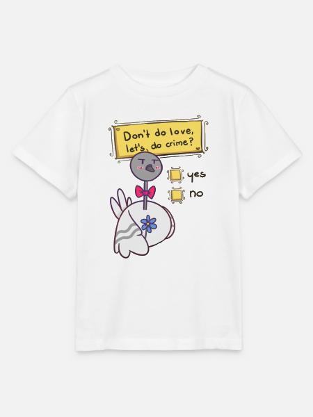 Don't do love - Stanley/Stella Kinder T-Shirt MINI CREATOR - Weiß