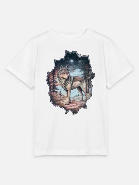 Wolf - Stanley/Stella Kinder T-Shirt MINI CREATOR  - Weiß