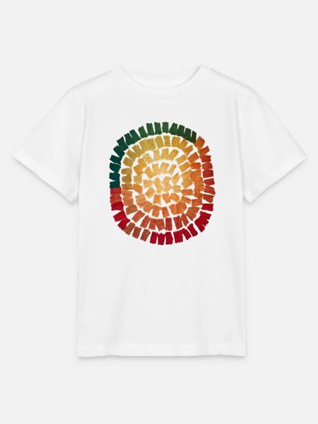 Farbspirale Pinselstrich - Stanley/Stella Kinder T-Shirt MINI CREATOR  - Weiß
