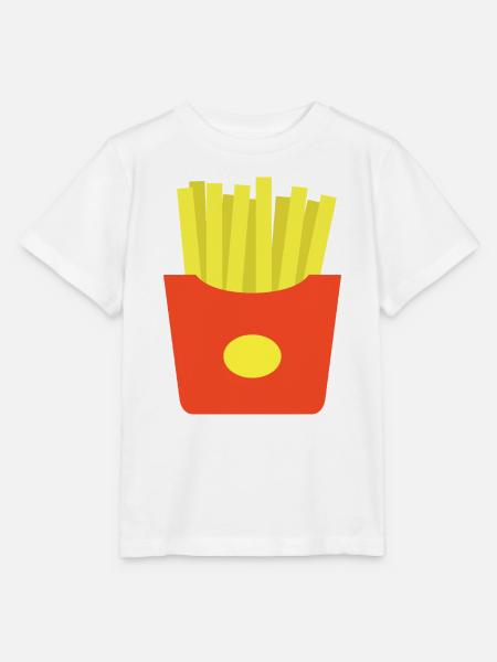 Pommes frites - Stanley/Stella Kinder T-Shirt MINI CREATOR  - Weiß