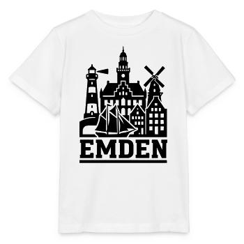 Emden Ostfriesland - Stanley/Stella Kinder T-Shirt MINI CREATOR  - Weiß - Vorne - Maike (125cm)