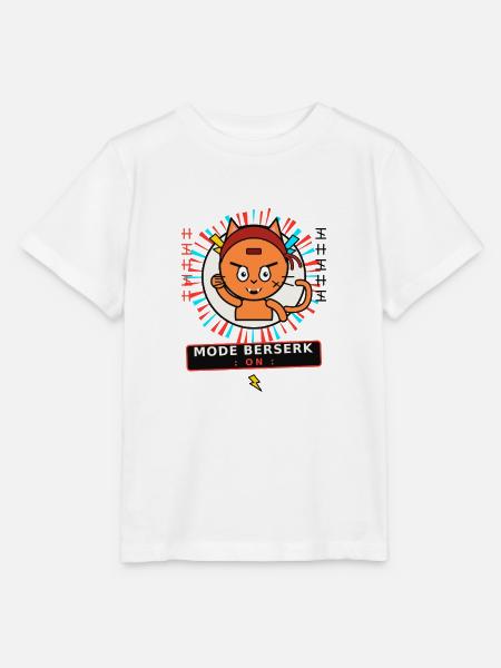 Berserk-Modus bei Cat - Stanley/Stella Kinder T-Shirt MINI CREATOR  - Weiß