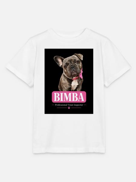 Biscuit Inspector Bulldog-Mädchen - Stanley/Stella Kinder T-Shirt MINI CREATOR  - Weiß