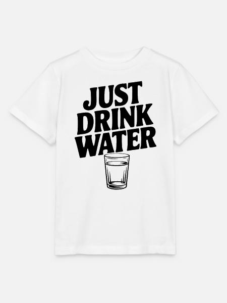 Trink einfach Wasser - Stanley/Stella Kinder T-Shirt MINI CREATOR - Weiß
