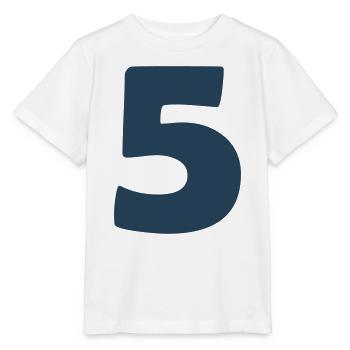 5_zahl- - Stanley/Stella Kinder T-Shirt MINI CREATOR  - Weiß - Vorne - Maike (125cm)
