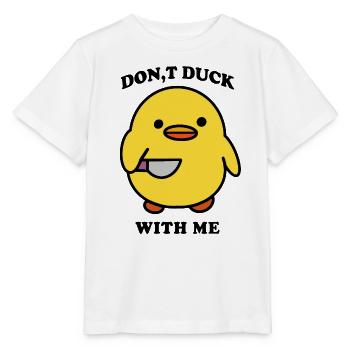 Duck Funny - Stanley/Stella MINI CREATOR Kids’ T-Shirt - white - Front - Maike (125cm)