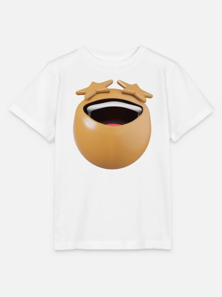 SternenLachen gelb - Stanley/Stella Kinder T-Shirt MINI CREATOR  - Weiß