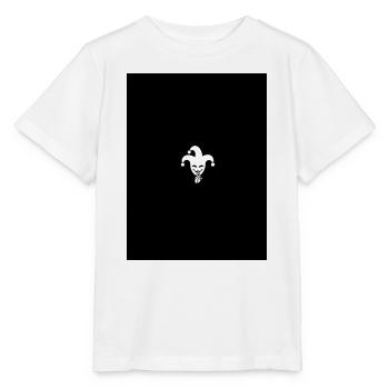 Harlekin Joker Silhouette - Stanley/Stella Kinder T-Shirt MINI CREATOR  - Weiß - Vorne - Maike (125cm)