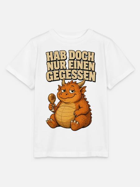Hab Doch Nur Einen Gefressen Drache - Stanley/Stella Kinder T-Shirt MINI CREATOR  - Weiß