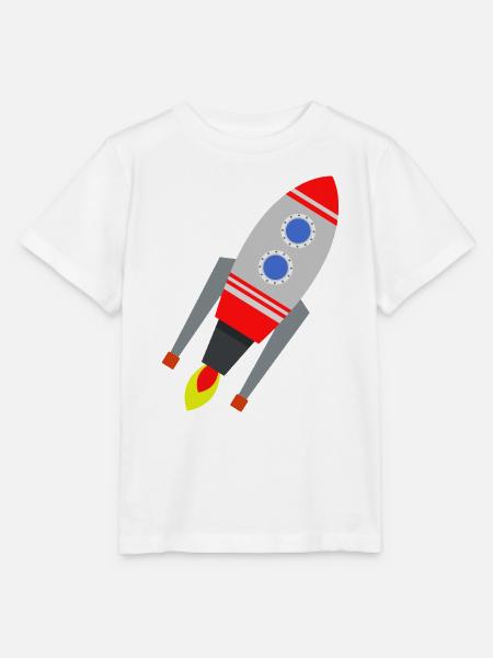 Rakete - Stanley/Stella Kinder T-Shirt MINI CREATOR - Weiß