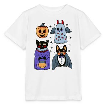 Halloween Kostüm Party - Stanley/Stella Kinder T-Shirt MINI CREATOR  - Weiß - Vorne - Maike (125cm)