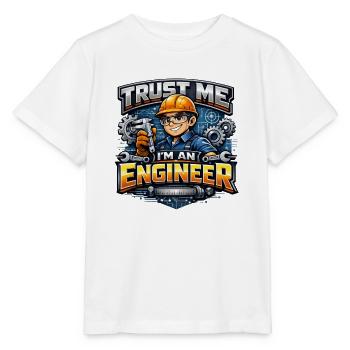 Vertrau mir, ich bin Ingenieur, Handwerker, Mechaniker. - Stanley/Stella Kinder T-Shirt MINI CREATOR  - Weiß - Vorne - Maike (125cm)