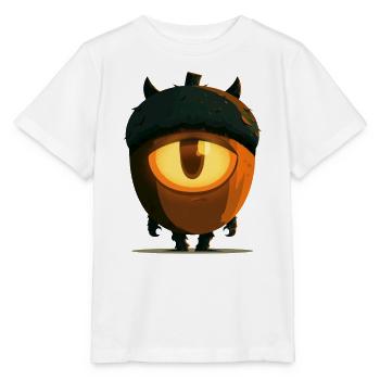 Spooky Cyclops Acorn - Stanley/Stella Kinder T-Shirt MINI CREATOR  - Weiß - Vorne - Maike (125cm)