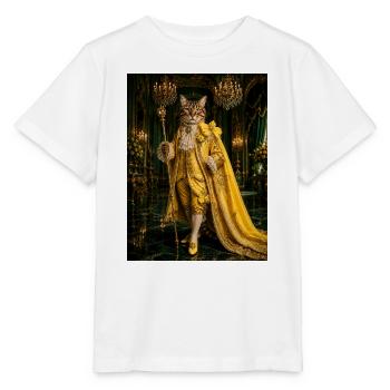 Barocke Goldene Königskatze - Stanley/Stella Kinder T-Shirt MINI CREATOR  - Weiß - Vorne - Maike (125cm)