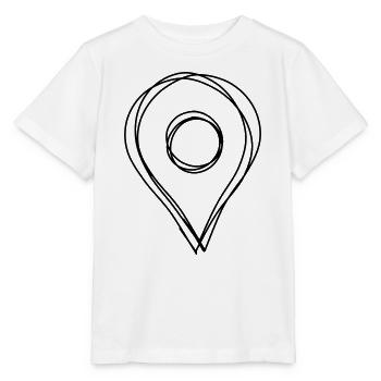 Standort handgezeichnet - Stanley/Stella Kinder T-Shirt MINI CREATOR  - Weiß - Vorne - Maike (125cm)