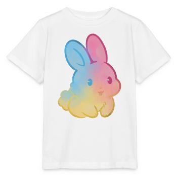 Pastell-Regenbogenhase - Stanley/Stella Kinder T-Shirt MINI CREATOR  - Weiß - Vorne - Maike (125cm)
