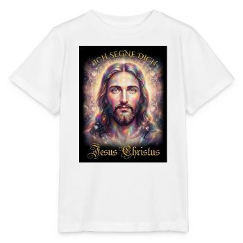 Jesus Christus Ich segne Dich - Stanley/Stella Kinder T-Shirt MINI CREATOR  - Weiß - Vorne - Maike (125cm)