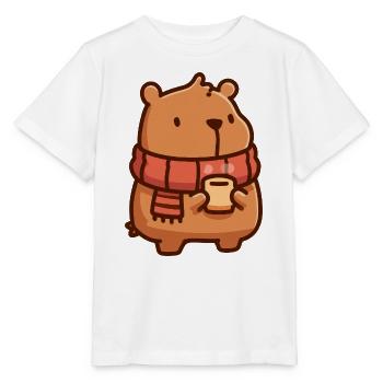Kapybara-kleines Nagetier - Stanley/Stella Kinder T-Shirt MINI CREATOR  - Weiß - Vorne - Maike (125cm)