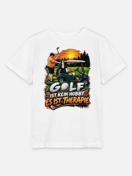 Golf ist Therapie – kein Hobby - Stanley/Stella Kinder T-Shirt MINI CREATOR - Weiß