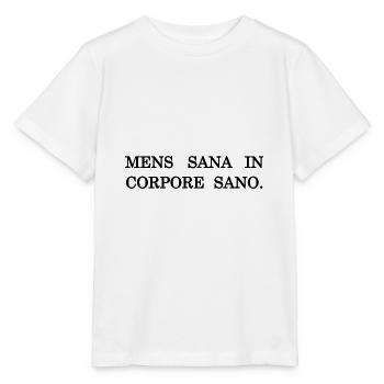 a healthy mind in a healthy body black - Stanley/Stella MINI CREATOR Kids’ T-Shirt - white - Front - Maike (125cm)