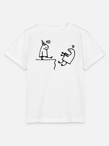 10 Jahre: Abschied 9 Jahre, Herzlichen Glückwunsch zum 10. Geburtstag - Stanley/Stella Kinder T-Shirt MINI CREATOR  - Weiß