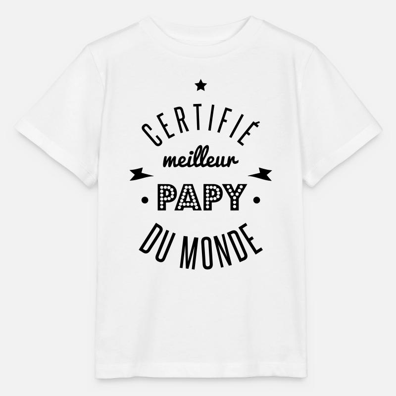 certifié meilleur papy - T-shirt bio MINI CREATOR Stanley/Stella Enfant - blanc