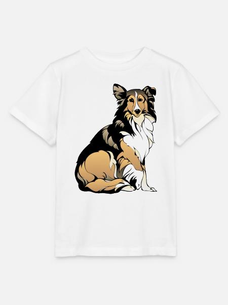 Collie - Stanley/Stella Kinder T-Shirt MINI CREATOR  - Weiß