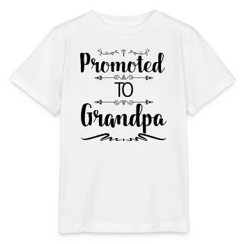 Promoted To Grandpa - Stanley/Stella MINI CREATOR Kids’ T-Shirt - white - Front - Maike (125cm)