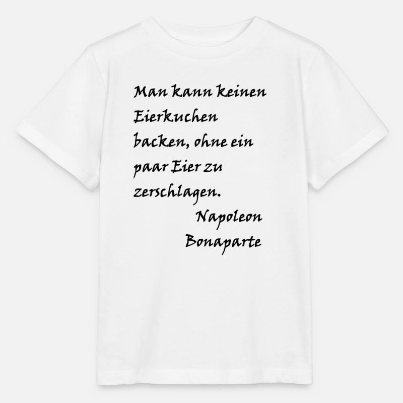 Napoleon Bonaparte - Eierkuchen - Stanley/Stella Kinder T-Shirt MINI CREATOR  - Weiß