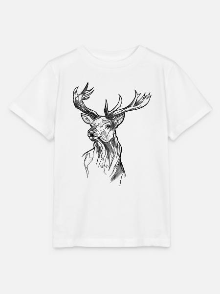 Hirsch - Stanley/Stella Kinder T-Shirt MINI CREATOR  - Weiß