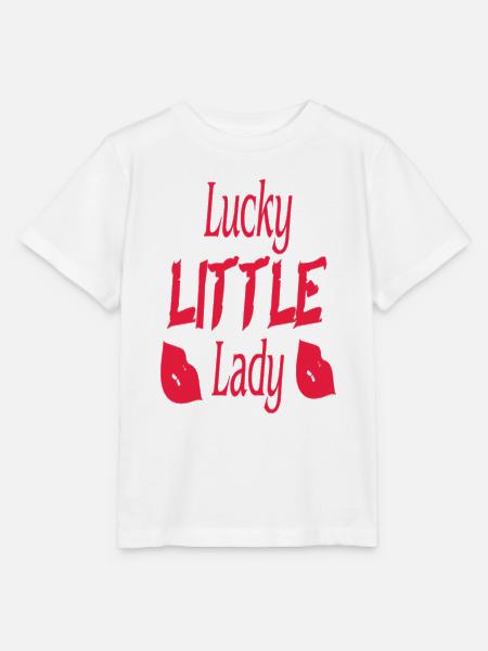 Lucky little Lady - Stanley/Stella Kinder T-Shirt MINI CREATOR  - Weiß