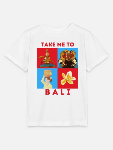 BRING MICH NACH BALI - Stanley/Stella Kinder T-Shirt MINI CREATOR  - Weiß