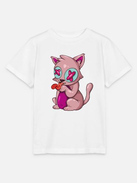Glückskatze - Stanley/Stella Kinder T-Shirt MINI CREATOR - Weiß