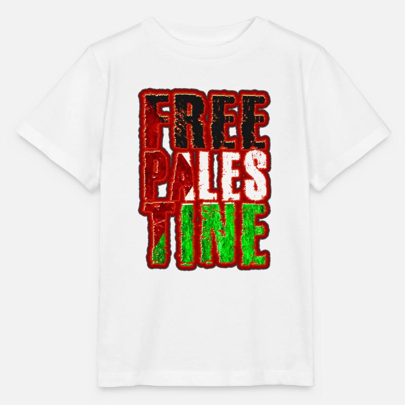 Palestine libre - T-shirt bio MINI CREATOR Stanley/Stella Enfant - blanc