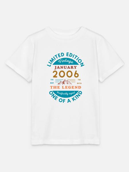 Januar 2006 Jubiläum Limitierte Auflage - Stanley/Stella Kinder T-Shirt MINI CREATOR  - Weiß