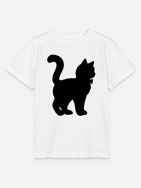 Gentleman-Katze - Stanley/Stella Kinder T-Shirt MINI CREATOR - Weiß