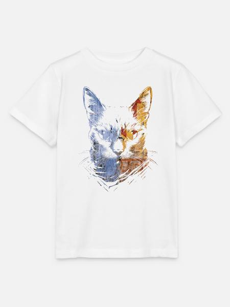 Bunte Katzen - Stanley/Stella Kinder T-Shirt MINI CREATOR - Weiß