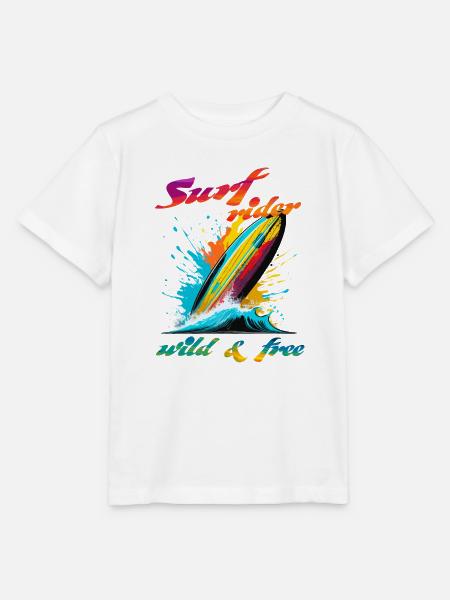 Surf-Reiter. Wild & Frei - Stanley/Stella Kinder T-Shirt MINI CREATOR  - Weiß
