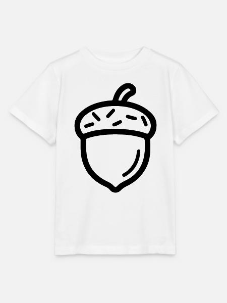 Eichel Herbst Symbol - Stanley/Stella Kinder T-Shirt MINI CREATOR  - Weiß