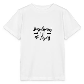 Sozialismus ist nicht die Lösung - Stanley/Stella Kinder T-Shirt MINI CREATOR  - Weiß - Vorne - Maike (125cm)